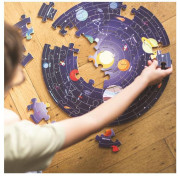 Bigjigs Toys Kulaté podlahové puzzle Sluneční soustava 50 dílků