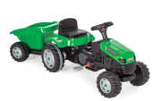 Traktor šlapací s valníkem zelený