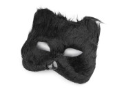 Karnevalová maska - škraboška chlupatá kočka 