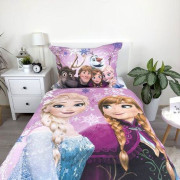 Povlečení do postýlky Frozen purple 200 x 140, 70 x 90 cm Jerry Fabrics