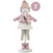 Realistická panenka Sara s měkkým látkovým tělem 35 cm Llorens