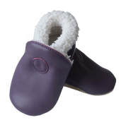 Kožené capáčky Hopi Hop Zimní Lila