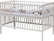 Dětská postýlka s kompletní výbavou bílá 120 x 60 cm Gytaro Scarlett 