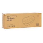 Dětská skládací cestovní vanička s odtokem růžová