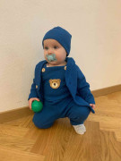 Kojenecká bavlněná čepička New Baby Luxury clothing modrá