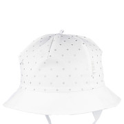 Dívčí vázací klobouk tečky RDX Bílá