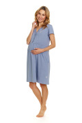Těhotenská a kojící noční košile Lucky Sky Blue Doctor Nap