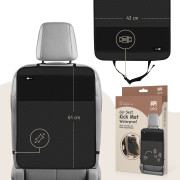 Ochrana na sedadlo-opěrku vozidla/kapsář voděodolný černý Sipo