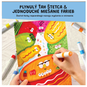 Oboustranné fixy se dvěma hroty v boxu 24 ks Jarmelo