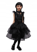 Dětský kostým Wednesday s parukou