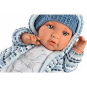 BABY ENZO 42405 Llorens - realistická panenka se zvuky a látkovým tělem - 42 cm