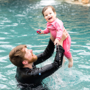 Dětský neopren - overal - Pink Dotty