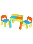Dětská sada stoleček a dvě židličky multicolor