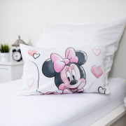 Povlečení do postýlky Minnie Blush Pink 100 x 135, 40 x 60 cm Jerry Fabrics