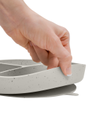 Talíř dělený s přísavkou Platinum Silicone KikkaBoo