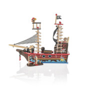Dřevěná pirátská loď Zopa