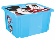 Úložný box s víkem "Mickey", Modrá 45 l