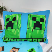 Povlečenín Minecraft "Jungle Fight" svítící 140 x 200, 70 x 90 cm Jerry Fabrics