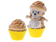 Cupcake medvídek plyšový vonící 10 cm