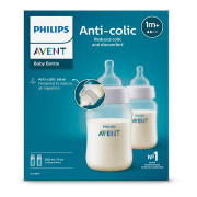 Láhev Anti-colic Philips Avent 260 ml, 1 m+, 2 ks