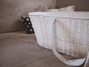 Mojžíšův košík pro miminko Paper Dream white bez matrace Ahojbaby