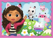 Puzzle 4v1 Gabbyina dobrodružství/Gabby´s Dollhouse, 35+48+54+70 dílků