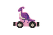 Vlak/Vláček s vagóny dinosaurus na magnety 10 ks dřevo