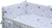 Dětská postýlka bílá s kompletní výbavou 120 x 60 cm Krena Scarlett