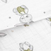 Mušelínový potah na kojenecký polštář - klín Standard 59 x 37 cm New Baby