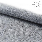 Tričko tenké KR obrázek Pruh Outlast® - šedý melír/pruh bíločerný
