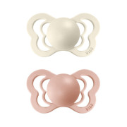 Bibs dudlíky kaučuk ortodonické 2 ks Couture 6-36 měsíců Ivory-blush 2. Jakost