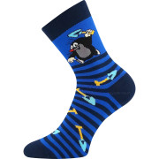 Ponožky dětské froté Krtek obrázkové chlapecké (3 páry)