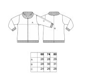 Mikina hřejivá rozepínací béžová s muchomůrkami