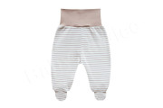 Kojenecké polodupačky bavlna béžový proužek Baby Service