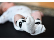 Ponožky s protiskluzem Otter Bílé Panda Attipas 