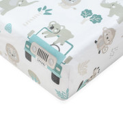 Bavlněné prostěradlo do postýlky Safari II 120 x 60 cm New Baby