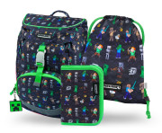 Set 3 Airy Minecraft: batoh, penál, sáček Baagl