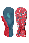 Dětské softshellové rukavice Berušky červená 