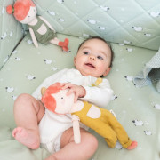 2-dílný bavlněný set do postýlky 0 m+ bonjourbébé