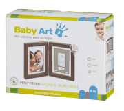 Dřevěný rámeček pro otisk My Baby Touch Simple Brown Baby Art