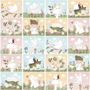 Omalovánky s pastelkami Zahrada Rosa Little Dutch