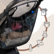 Uni síťová taška na kočárek černá Sipo