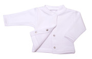 Dětský teplákový kabátek s kožíškem MKCool Bílý
