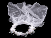 Věneček/korunka do vlasů se závojem