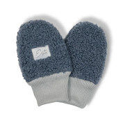 Zimní bezpalcové rukavice Teddy fleece double Denim blue Esito