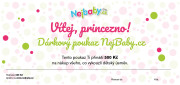 Tištěný dárkový poukaz Nejbaby "Vítej princezno"
