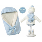 Realistická panenka miminko se zvuky a měkkým látkovým tělem Llorens 