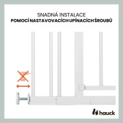 Zábrana Open N Stop 2 Set 75-80 cm+ nástavec 9 cm White Hauck 