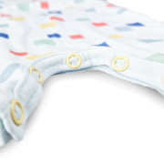 Overal tenký krátký Tisk Outlast® UPF 50+ bleděmodrá kostičky Little Angel 