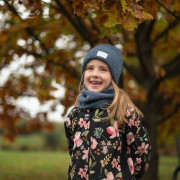 Zimní čepice Teddy fleece double Denim blue Esito